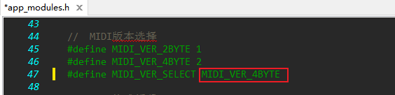 "SDK配置midi使用4byte版本驱动“