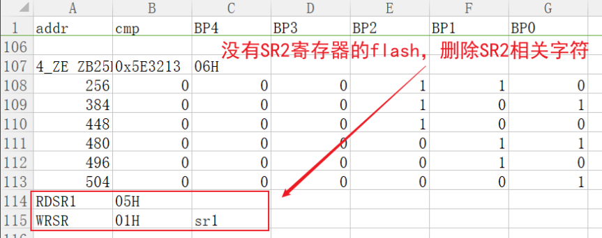 "图2.11 flash只读写SR1寄存器指令“